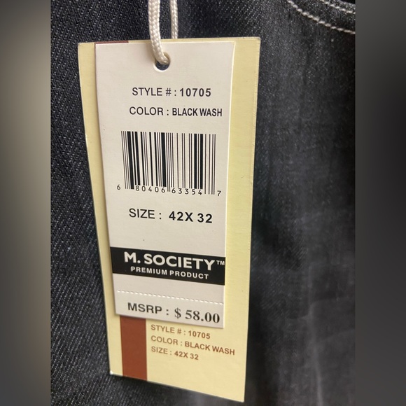 NEW M SOCIETY MEN FASHIONABLE PANTS SIZE 42 INSEAM 32 - Picture 6 of 9